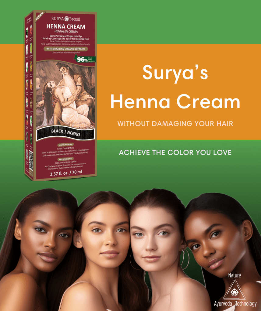 Surya Brasil Henna Cream All Natural Hair Dye Surya Brasil USA